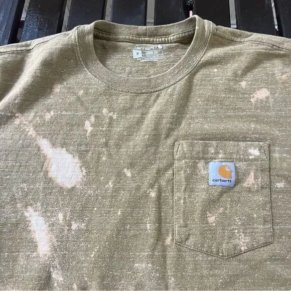 Carhartt K87 Awesome Worked in Tee With Beautiful Bleach Staining (M) - Picture 2 of 4